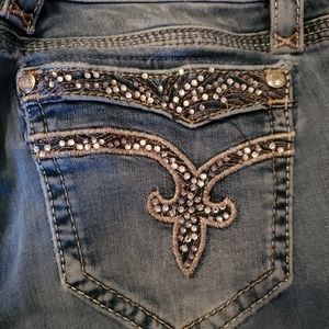 Womens 28 Rock Revival Vivian Straight Jeans